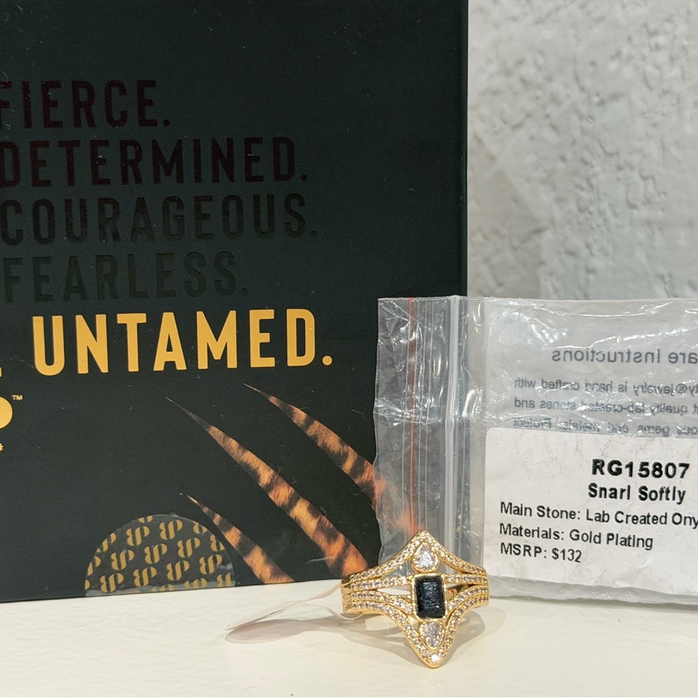 Bomb Party Untamed Ring Snarl Softly - Size 9